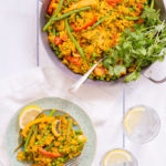 Turmeric Veggie Paella - plant based, gluten free, refined sugar free, vegetarian, vegan - heavenlynnhealthy.com