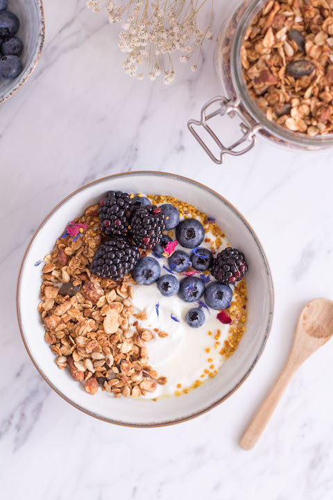 Almond Coconut Granola - vegetarian, vegan, plant based, refined sugar free, gluten free - heavenlynnhealthy.com