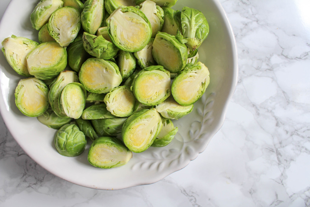 Honey Roasted Brussels Sprouts with Pomegranate Seeds - plant-based, gluten free, refined sugar free - heavenlynnhealthy.com