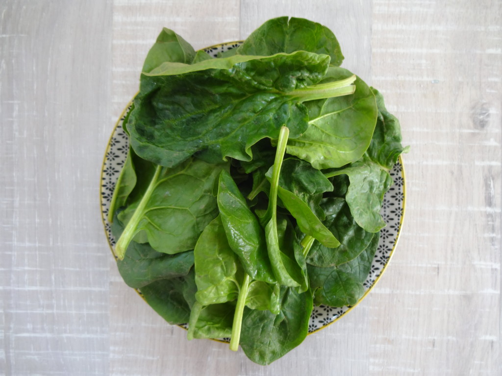 Sautéed Spinach with Lentils and Pomegranate