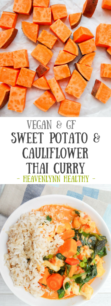 Sweet Potato and Cauliflower Thai Curry - vegan, gluten-free, refined sugar-free
