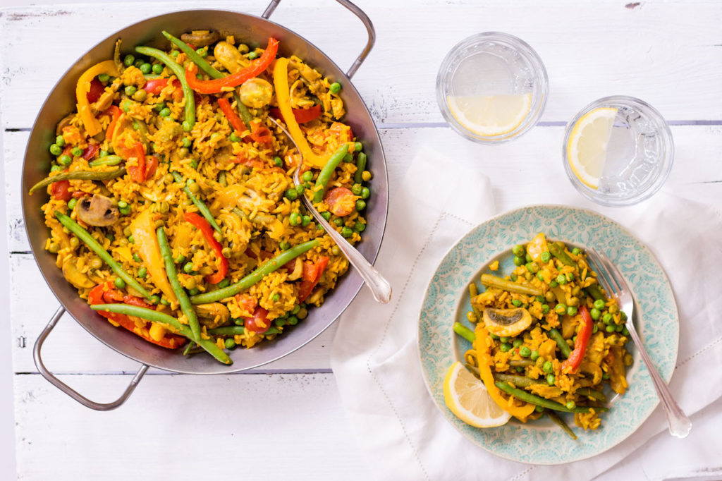 Turmeric Veggie Paella - plant based, gluten free, refined sugar free, vegetarian, vegan - heavenlynnhealthy.com