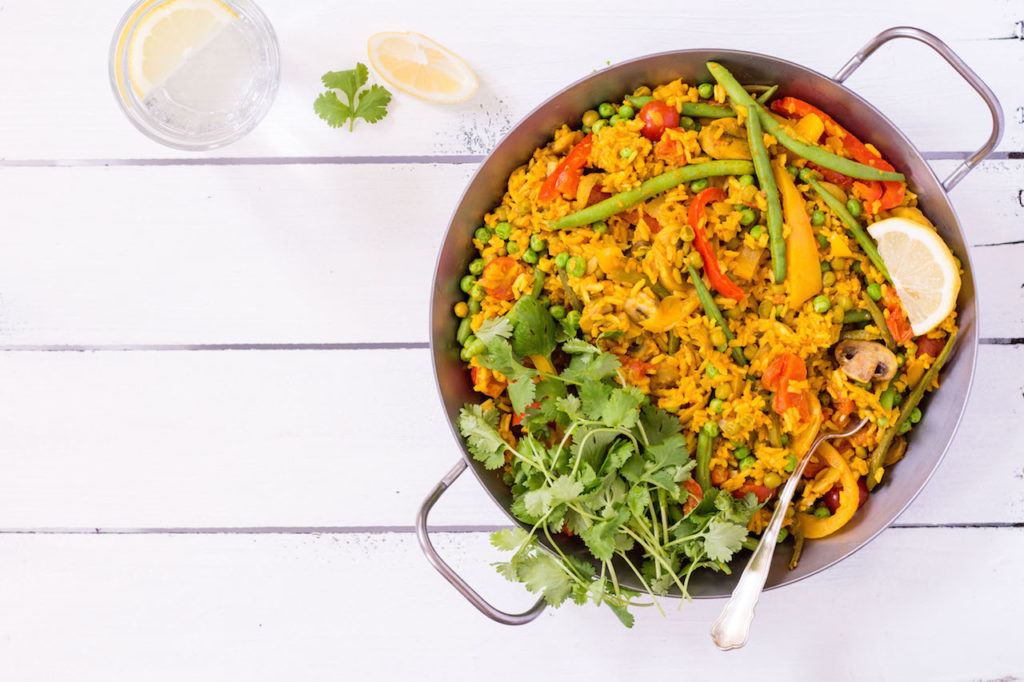 Turmeric Veggie Paella - plant based, gluten free, refined sugar free, vegetarian, vegan - heavenlynnhealthy.com