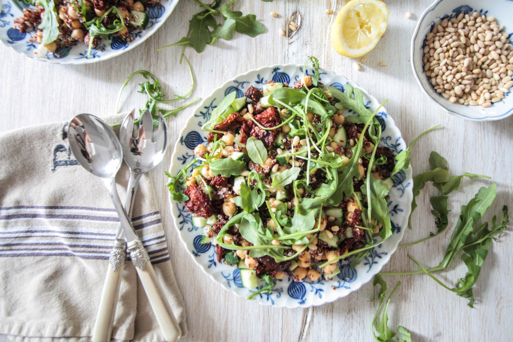 Quinoa, Chickpea and Sun-Dried Tomato Salad