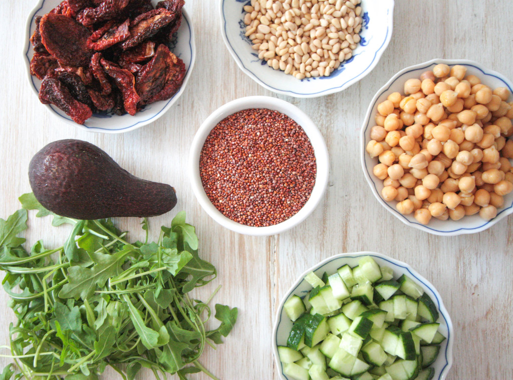 Quinoa, Chickpea and Sun-Dried Tomato Salad