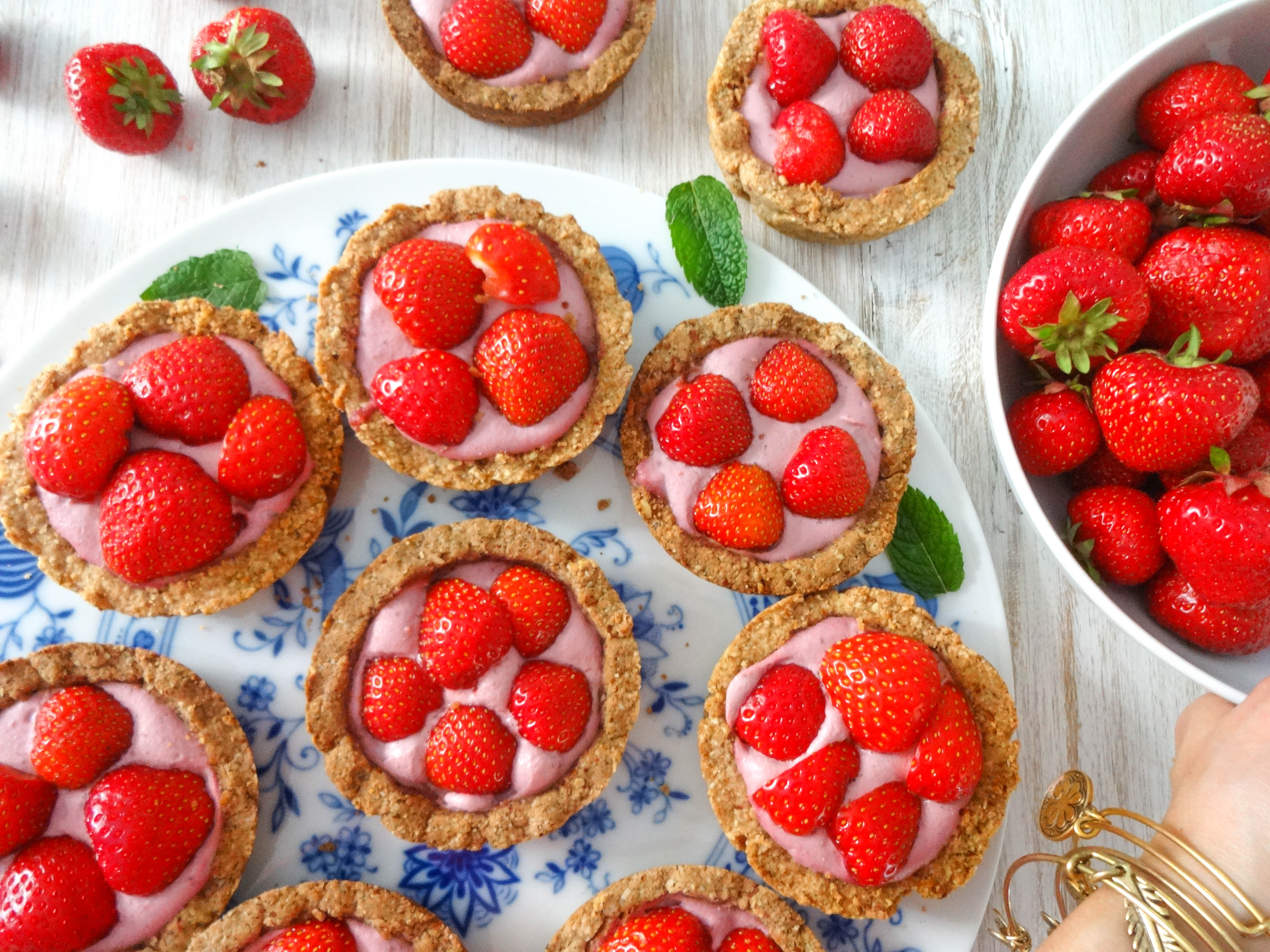 Strawberry Cream Tarts - Heavenlynn Healthy