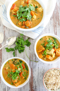 Sweet Potato and Cauliflower Thai Curry - plant-based, vegan, gluten-free, dairy-free