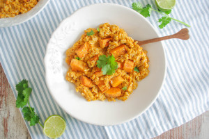 Sweet Potato Risotto - plant based, gluten free, vegan, refined sugar free - heavenlynnhealthy.com