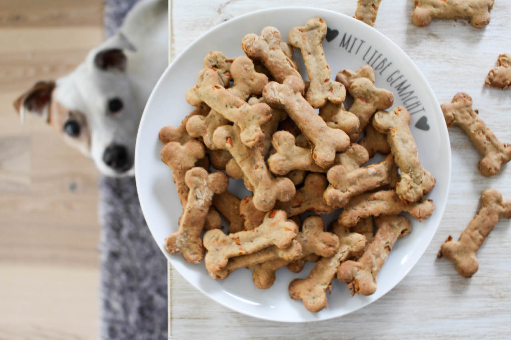 Healthy Dog Treats with Bananas and Carrots - vegan, plant based, gluten free, refined sugar free - heavenlynnhealthy.com