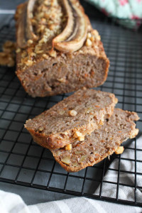 Healthy Banana Carrot Bread - plant based, gluten free, refined sugar free, vegan - heavenlynnhealthy.com