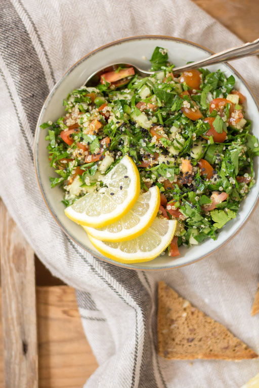 Quinoa Tabbouleh with Za'atar- Heavenlynn Healthy