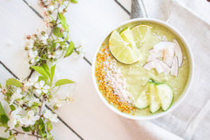 Refreshing Cucumber and Lime Smoothie (Key Lime Smoothie) - plant based, vegan, gluten free, refined sugar free - heavenlynnhealthy.com