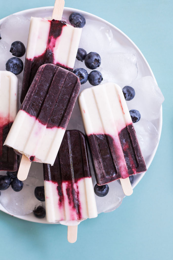 Blueberry Coconut Yoghurt Popsicles - plant based, vegetarian, refined sugar free, vegan - heavenlynnhealthy.com