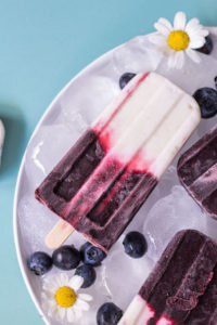 Blueberry Coconut Yoghurt Popsicles - plant based, vegetarian, refined sugar free, vegan - heavenlynnhealthy.com