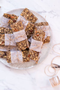 Homemade Amaranth Pecan Granola Bars - vegan, plant based, gluten free option, refined sugar free, healthy - heavenlynnhealthy.com