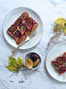 Plum Cake with Buckwheat & Spelt Dough - vegan, plant based, gluten free option, refined sugar free, healthy - heavenlynnhealthy.com