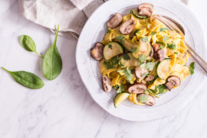 Creamy Pumpkin Alfredo Sauce with Cashews and Sage - plant based, vegan, gluten free, refined sugar free, dairy free - heavenlynnhealthy.com