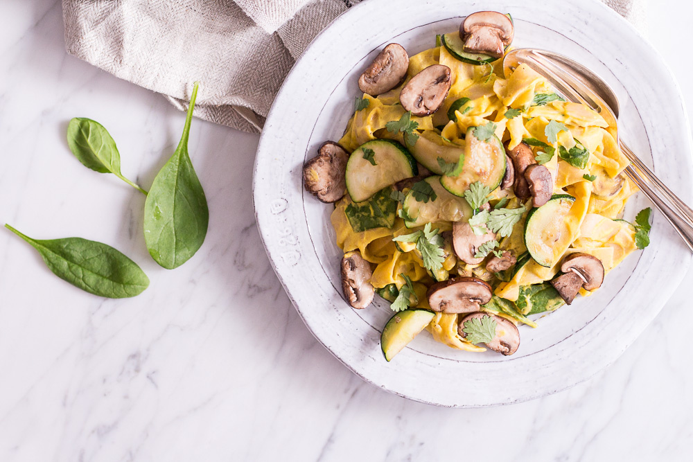 Creamy Pumpkin Alfredo Sauce with Cashews and Sage - plant based, vegan, gluten free, refined sugar free, dairy free - heavenlynnhealthy.com