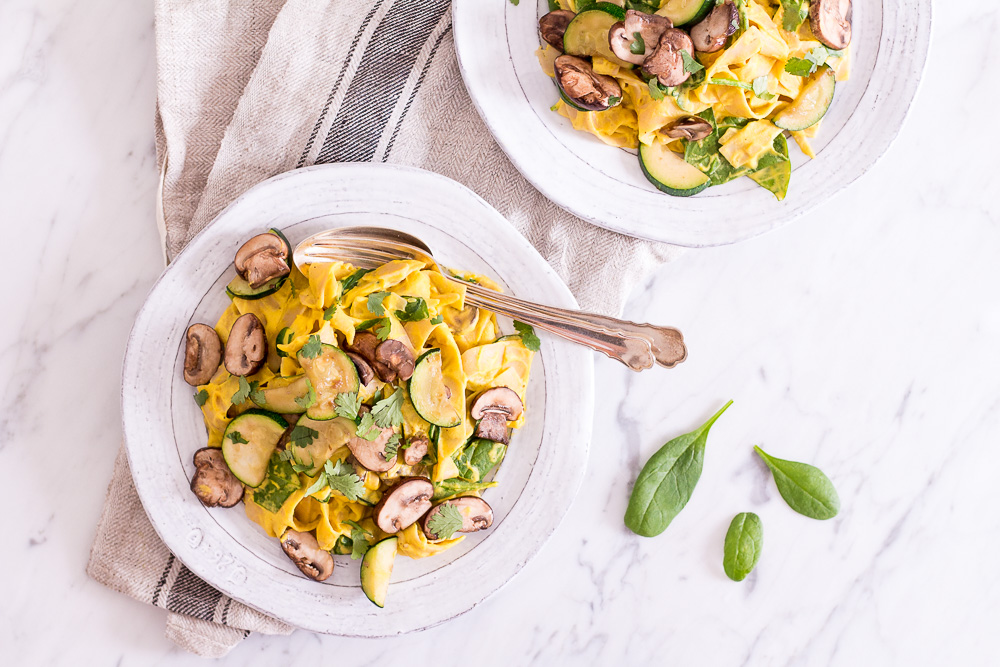 Creamy Pumpkin Alfredo Sauce with Cashews and Sage - plant based, vegan, gluten free, refined sugar free, dairy free - heavenlynnhealthy.com