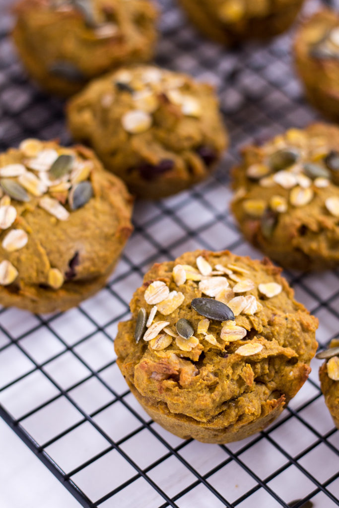 Healthy Pumpkin Muffins - vegan, plant based, refined sugar free, gluten free - heavenlynnhealthy.com