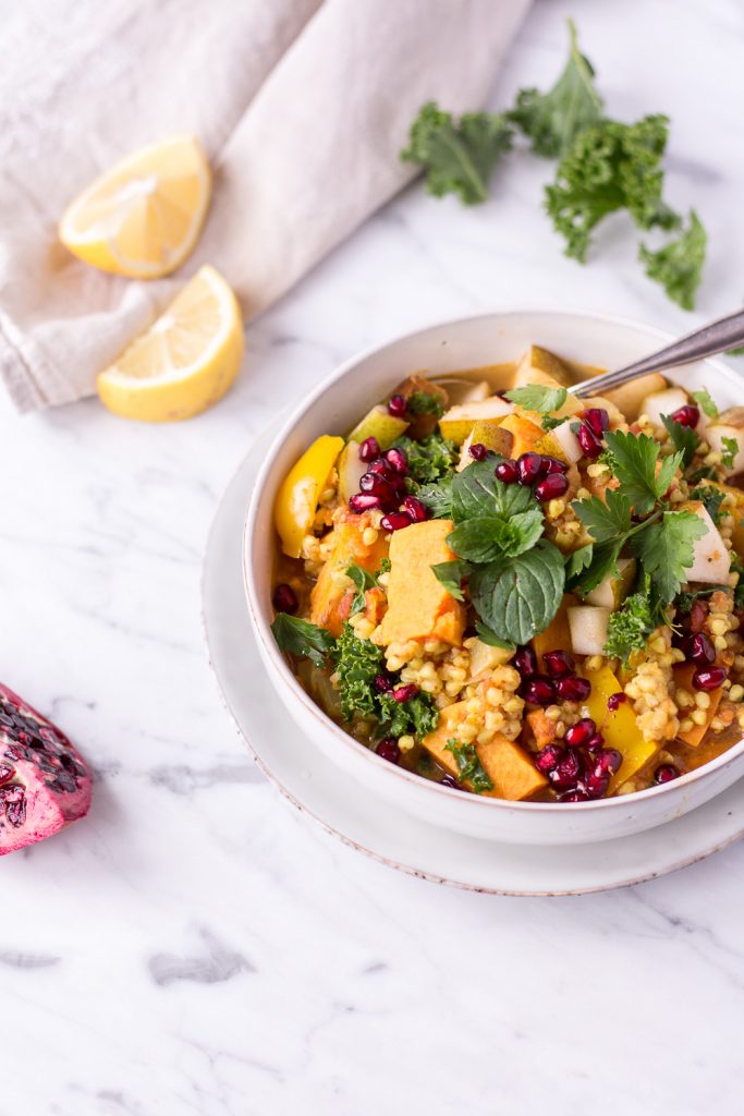 Warming Winter Stew with Sweet Potatoes, Kale & Buckwheat - plant based, vegan, gluten free, refined sugar free, dairy free - heavenlynnhealthy.com