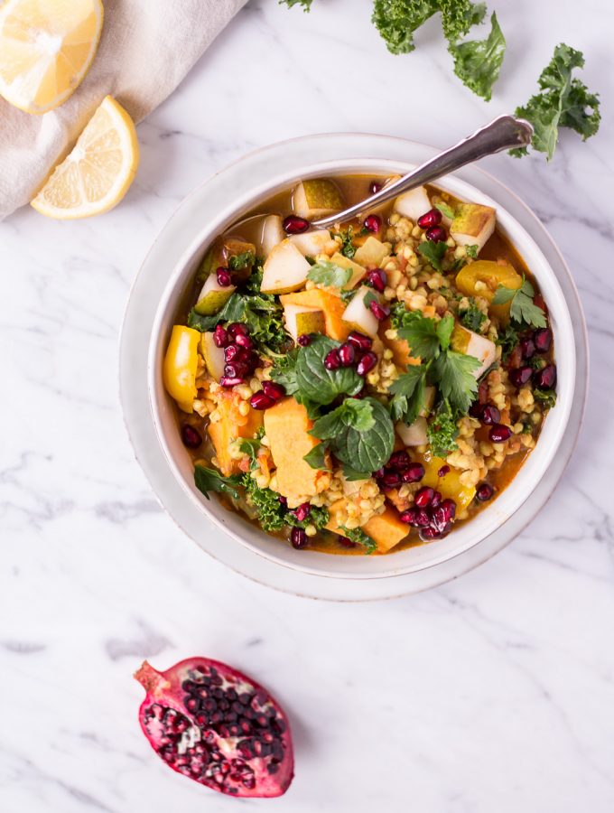 Warming Winter Stew with Sweet Potatoes, Kale & Buckwheat - plant based, vegan, gluten free, refined sugar free, dairy free - heavenlynnhealthy.com