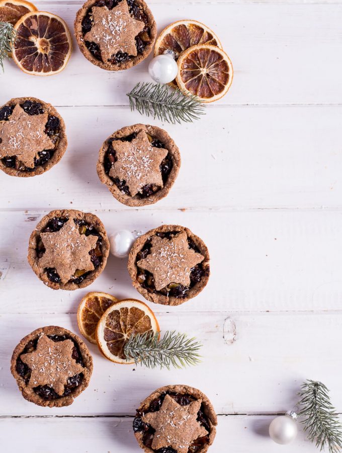 Healthy Mince Pies - vegan, plant based, gluten free, refined sugar free - heavenlynnhealthy.com