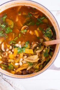 Cannellini Bean Stew with Hazelnuts and Dill - plant-based, vegan, gluten free, refined sugar free - heavenlynnhealthy.com