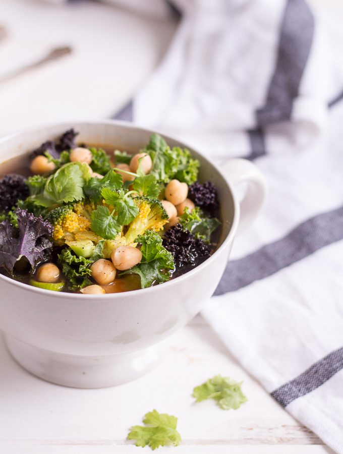 Green Kale Vegetable Soup - plant-based, vegan, gluten free, refined sugar free - heavenlynnhealthy,com