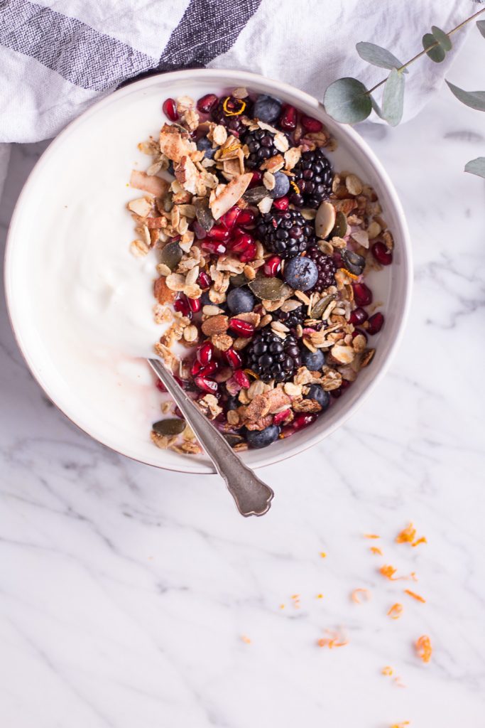 Orange Granola - plant-based, vegan, gluten free, refined sugar free - heavenlynnhealthy.com