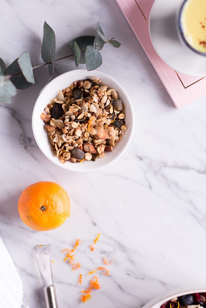 Orange Granola - plant-based, vegan, gluten free, refined sugar free - heavenlynnhealthy.com