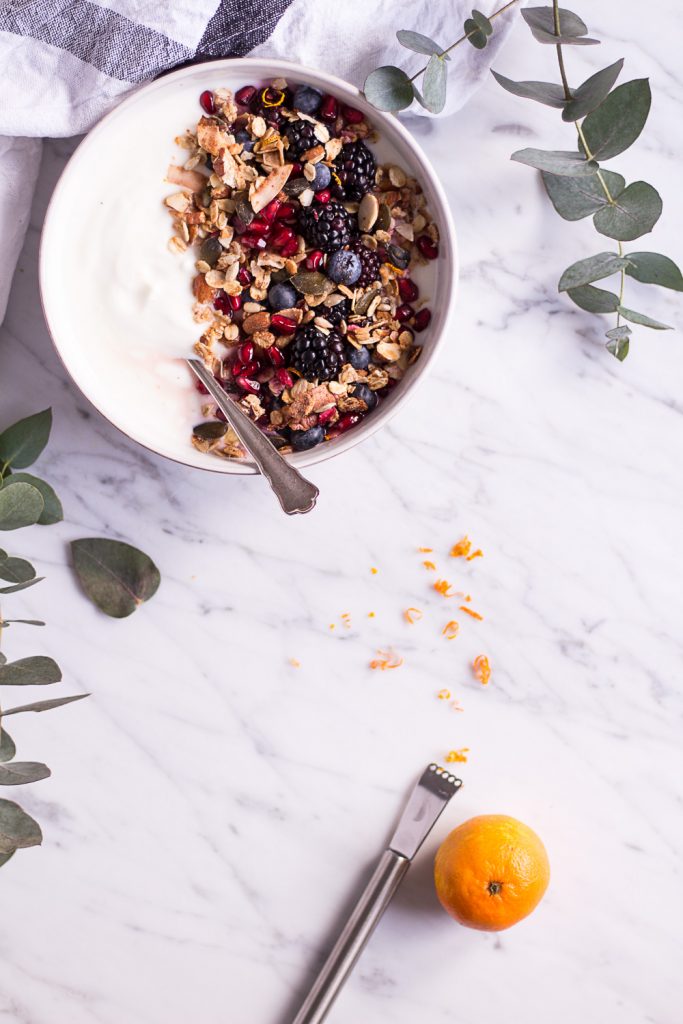 Orange Granola - plant-based, vegan, gluten free, refined sugar free - heavenlynnhealthy.com