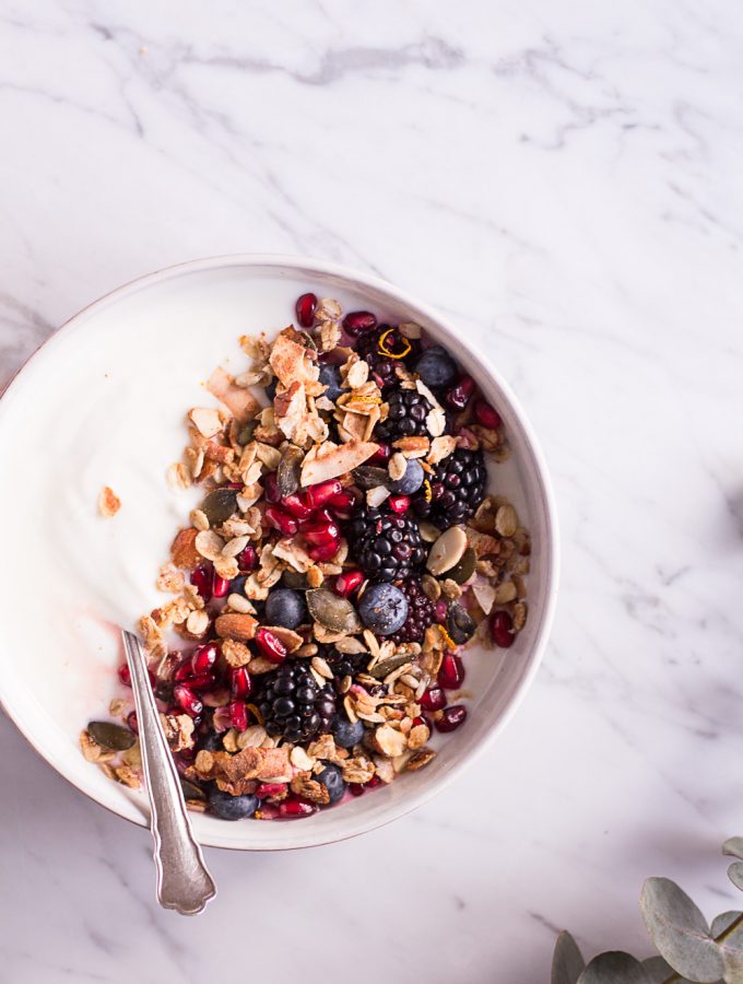 Orange Granola - plant-based, vegan, gluten free, refined sugar free - heavenlynnhealthy.com