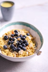 Turmeric porridge - plant-based, vegan, gluten free, refined sugar free - heavenlynnhealthy,com