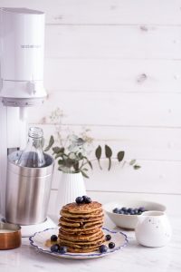 Healthy Blueberry Millet Pancakes - plant-based, vegan, gluten free, refined sugar free - heavenlynnhealthy.com