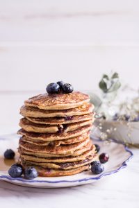 Healthy Blueberry Millet Pancakes - plant-based, vegan, gluten free, refined sugar free - heavenlynnhealthy.com