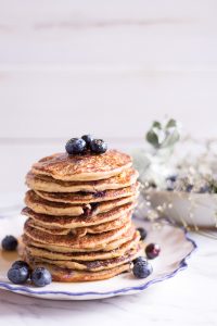 Healthy Blueberry Millet Pancakes - plant-based, vegan, gluten free, refined sugar free - heavenlynnhealthy.com