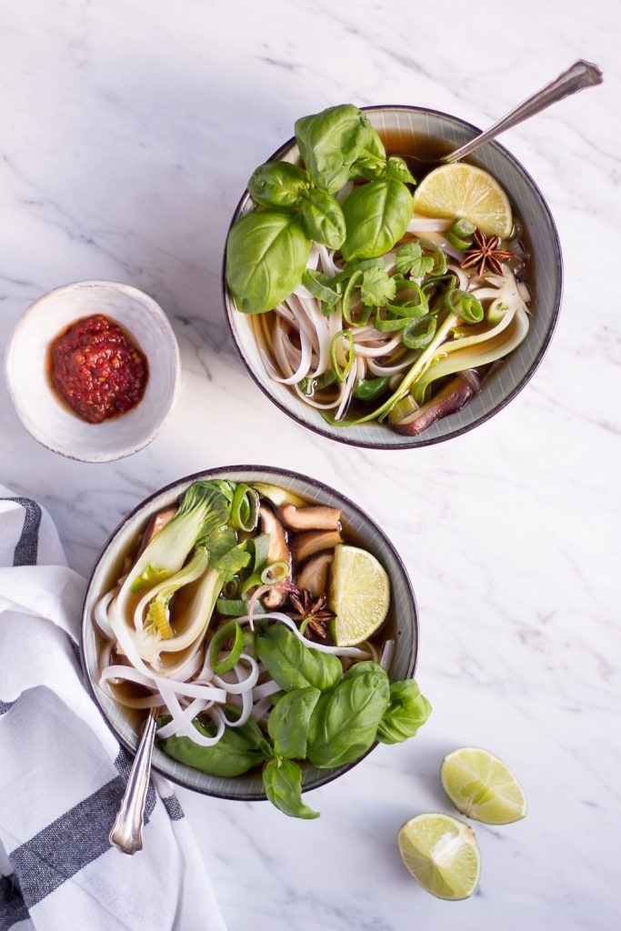 Vegetarian Pho - plant-based, vegan, gluten free, refined sugar free - heavenlynnhealthy.com