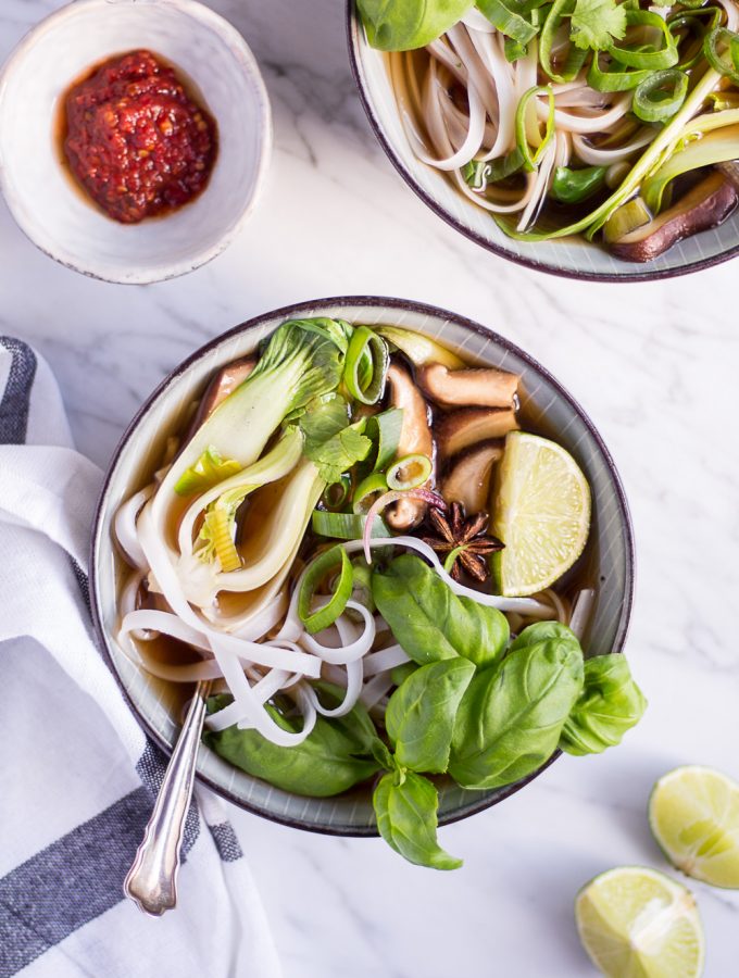 Vegetarian Pho - plant-based, vegan, gluten free, refined sugar free - heavenlynnhealthy.com