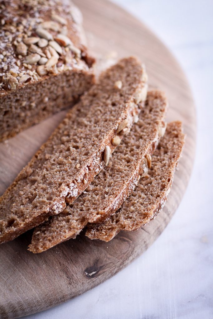 Whole-Grain Rye Bread - plant-based, vegan, refined sugar free - heavenlynnhealthy.com