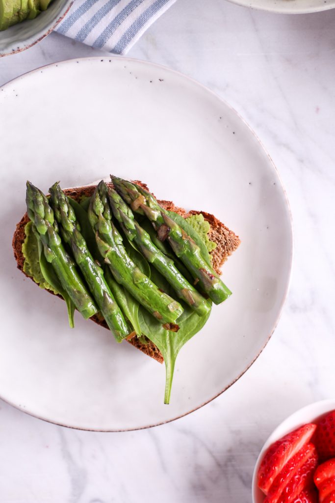 Asparagus Sandwich with Pea Basil Creme - plant-based, vegan, gluten free option, refined sugar free - heavenlynnhealthy.com