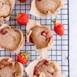 Healthy Strawberry Muffins - plant-based, vegan, gluten free, refined sugar free - heavenlynnhealthy.com