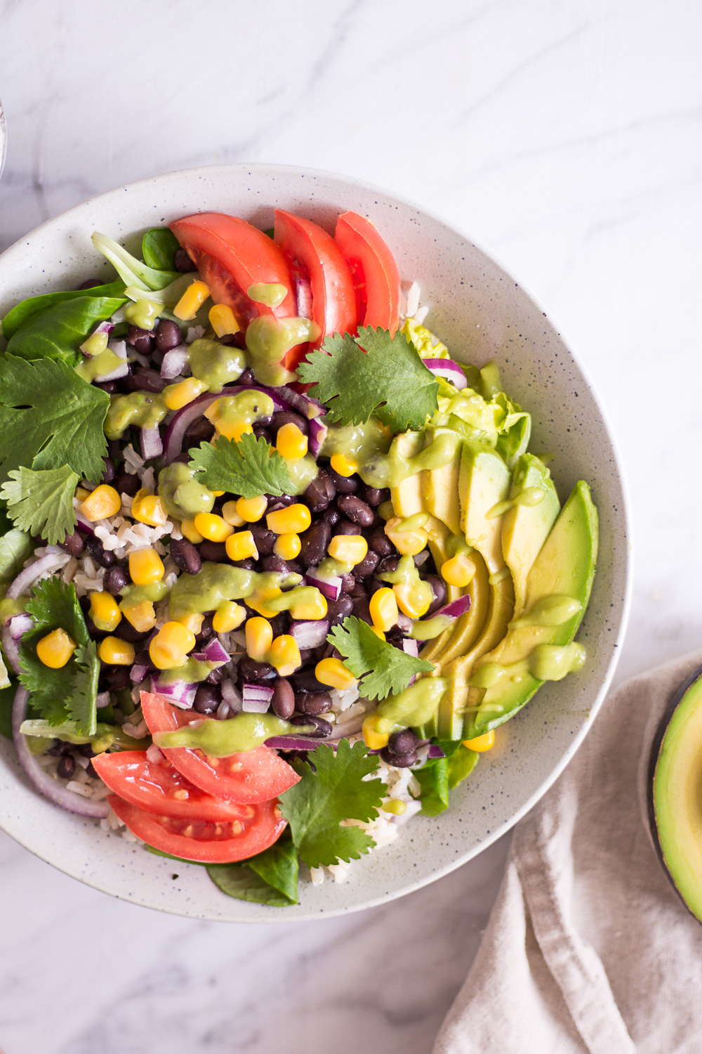 Quick Mexican-Inspired Salat - plant-based, vegan, gluten free, refined sugar free - heavenlynnhealthy.com