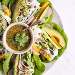 25 minute salad wraps with cashew-cilantro-dip - plant-based, vegan, gluten free, refined sugar free - heavenlynnhealthy.com