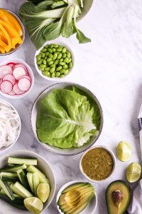 25 minute salad wraps with cashew-cilantro-dip - plant-based, vegan, gluten free, refined sugar free - heavenlynnhealthy.com