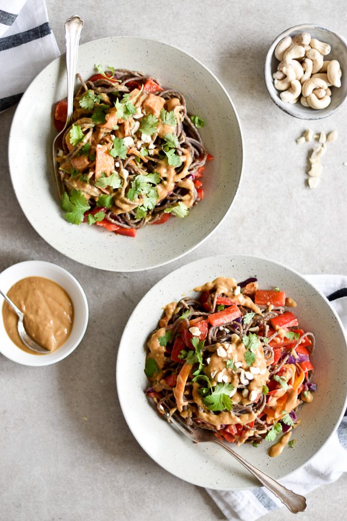 Easy buckwheat miso spaghetti - plant-based, vegan, gluten free, refined sugar free - heavenlynnhealthy.com