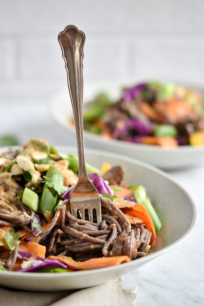 Easy buckwheat miso spaghetti - plant-based, vegan, gluten free, refined sugar free - heavenlynnhealthy.com