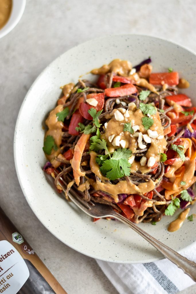 Easy buckwheat miso spaghetti and an Alnavit* giveaway! - Heavenlynn ...