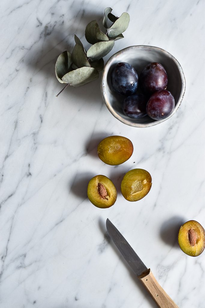 Healthy plum muffins - plant-based, vegan, gluten free, refined sugar free - heavenlynnhealthy.com