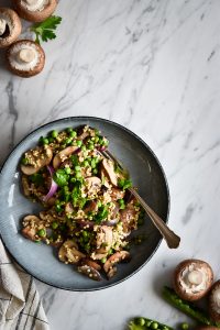Quick Mushroom-Millet Stir-Fry - plant-based, vegan, gluten free, refined sugar free - heavenlynnhealthy.com